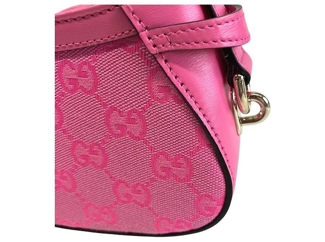 Borsa a tracolla mini Gucci Moonside Rosa - vista 7