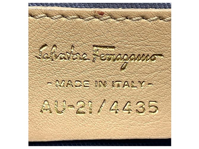 Borsa a tracolla in pelle Gancini Salvatore Ferragamo Marrone - vista 4