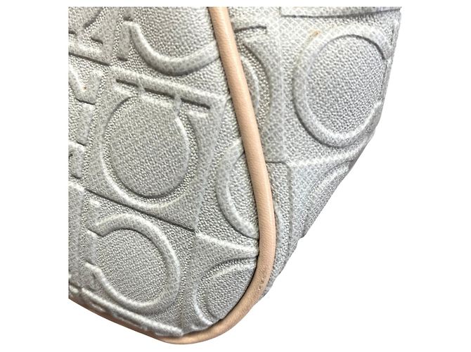 Borsa a tracolla in pelle Gancini Salvatore Ferragamo Marrone - vista 5