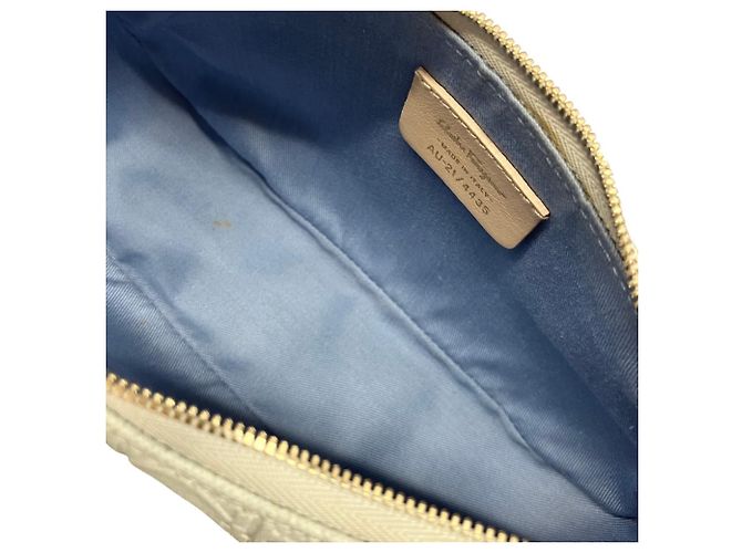 Borsa a tracolla in pelle Gancini Salvatore Ferragamo Marrone - vista 6