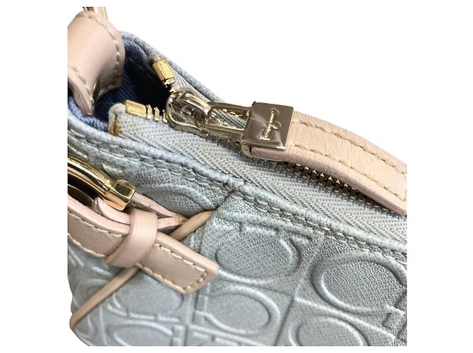Borsa a tracolla in pelle Gancini Salvatore Ferragamo Marrone - vista 8