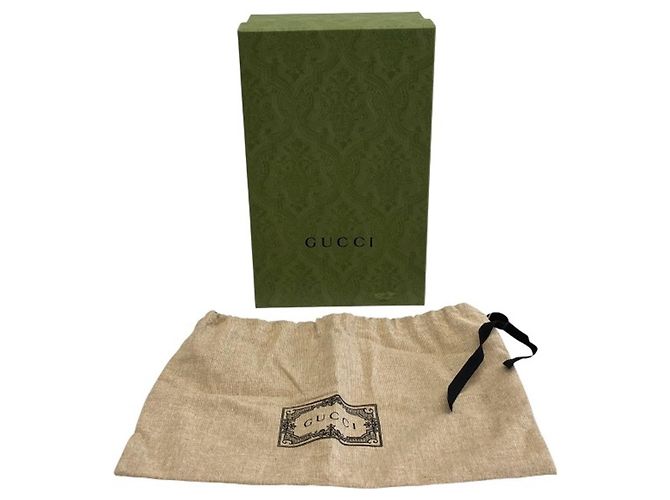 Borsa a tracolla Gucci in tela GG Supreme e pelle Nero - vista 5