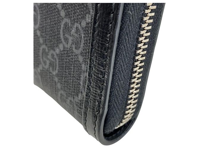 Borsa a tracolla Gucci in tela GG Supreme e pelle Nero - vista 8