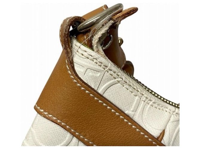 Gancini Borsa a tracolla in pelle avorio Salvatore Ferragamo Crudo - vista 7