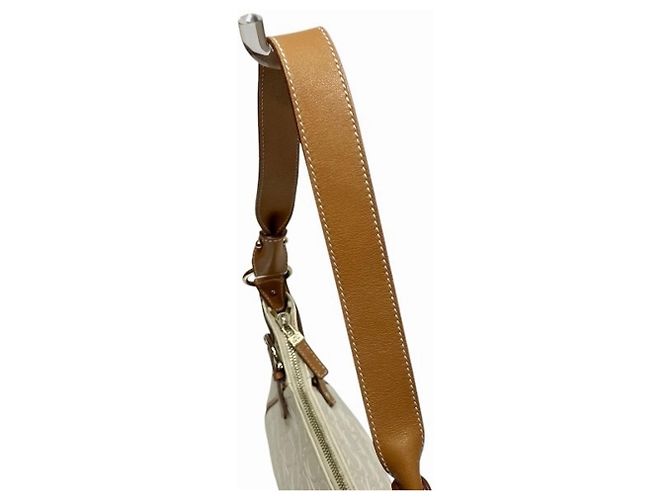 Gancini Borsa a tracolla in pelle avorio Salvatore Ferragamo Crudo - vista 8