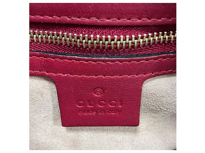 Borsa a tracolla Gucci GG Supreme in pelle Marrone Rosso - vista 4