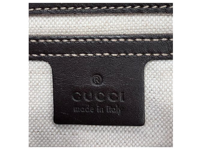 Borsa Tote Gucci GG Supreme Canvas Beige - vista 4
