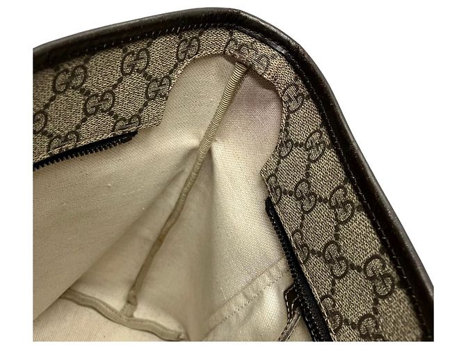 Borsa Tote Gucci GG Supreme Canvas Beige - vista 7
