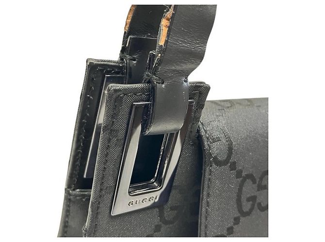 Gucci GG Canvas Schultertasche Schwarz - Ansicht 8