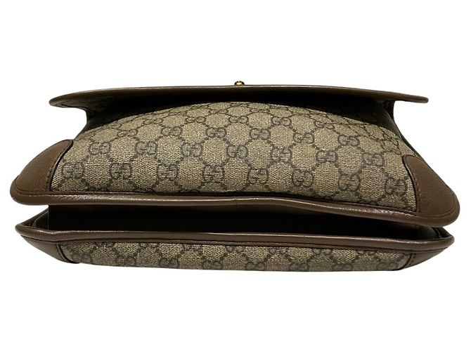 Borsa Messenger Gucci in Beige GG Supreme - vista 3