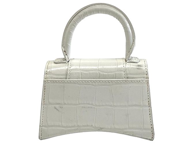 Borsa a tracolla 2-Way Balenciaga Hourglass Mini Bianco - vista 2