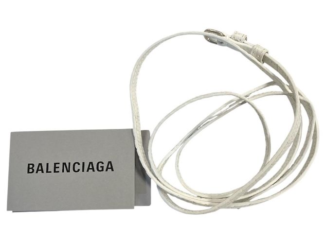 Borsa a tracolla 2-Way Balenciaga Hourglass Mini Bianco - vista 5