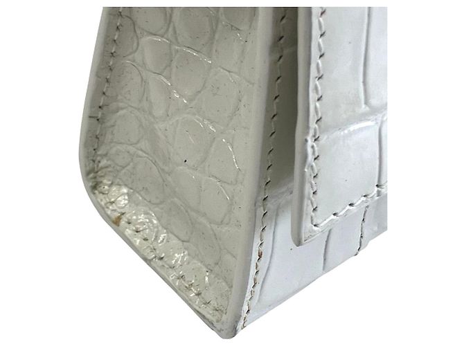 Borsa a tracolla 2-Way Balenciaga Hourglass Mini Bianco - vista 9