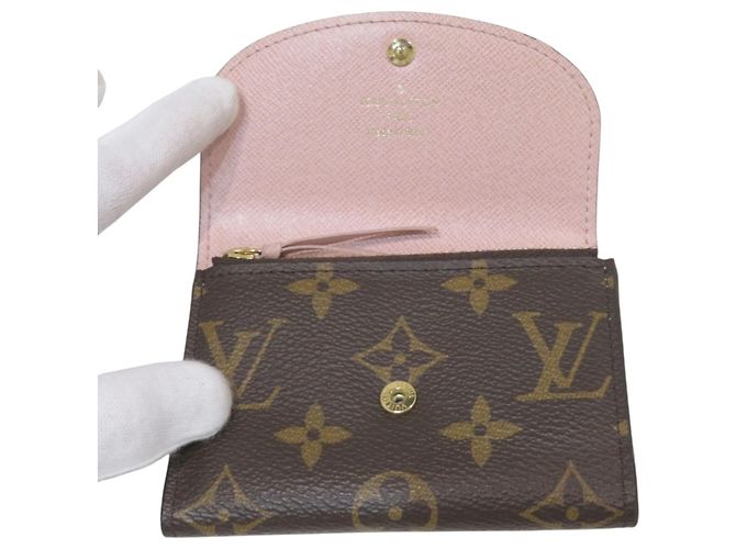 Louis Vuitton Portemonnaie Rosalie Wallet/Coin Case Marrone - vista 3