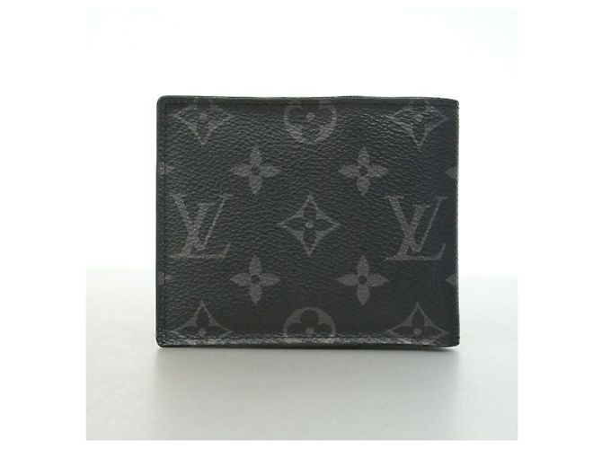 Louis Vuitton Monogram Eclipse Portefeuille Marco NM Wallet Nero - vista 11