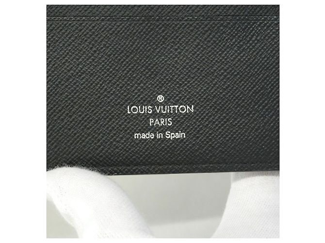 Louis Vuitton Monogram Eclipse Portefeuille Marco NM Wallet Nero - vista 5