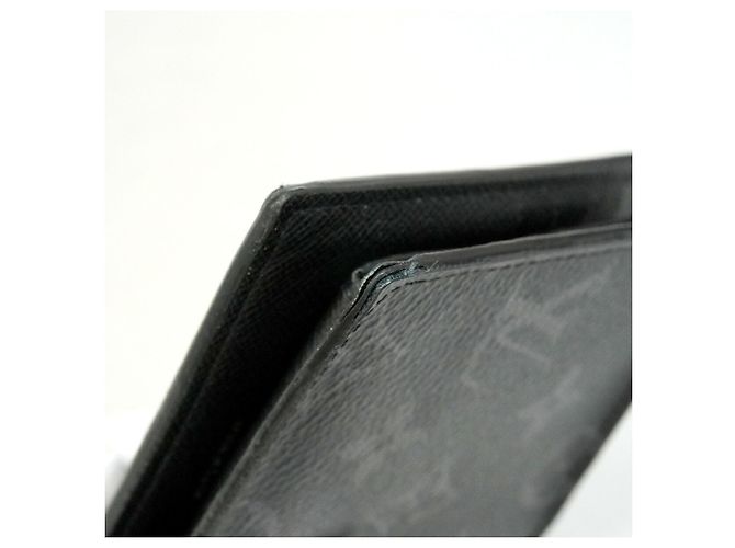 Louis Vuitton Monogram Eclipse Portefeuille Marco NM Wallet Nero - vista 7