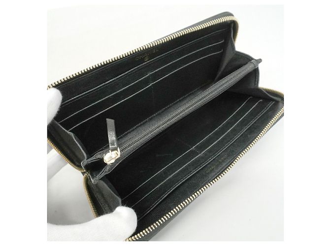 Mademoiselle Chanel V-Stitch Langbeutel Schwarz - Ansicht 4