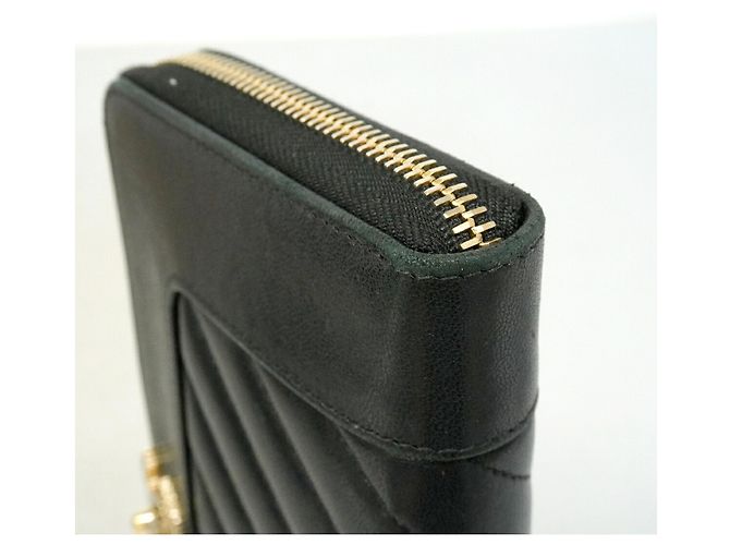 Mademoiselle Chanel V-Stitch Langbeutel Schwarz - Ansicht 6