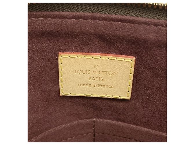 Borsa Louis Vuitton Monogram Flower Zipped Tote MM Marrone - vista 5