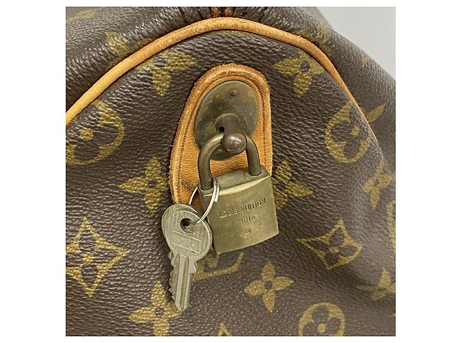 Louis Vuitton Boston Monogram Keepall 50 Marrone - vista 8
