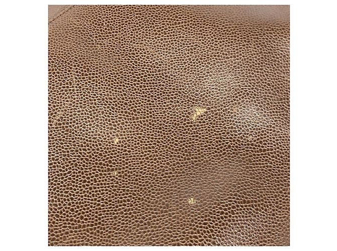 Borsa Tote Chanel in vitello granulato marrone - vista 11