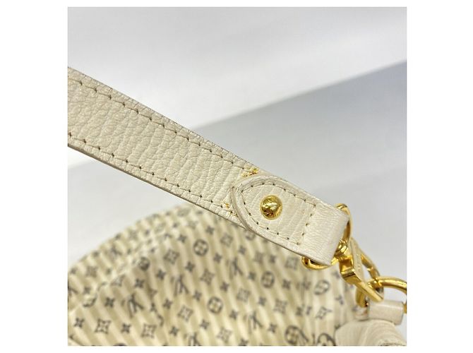 Borsa Louis Vuitton Monogram Mini Lin Marina PM Bianco - vista 11