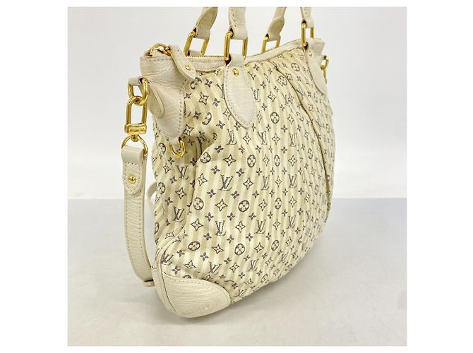 Borsa Louis Vuitton Monogram Mini Lin Marina PM Bianco - vista 2