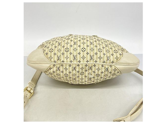 Borsa Louis Vuitton Monogram Mini Lin Marina PM Bianco - vista 3