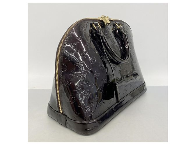 Borsa Louis Vuitton Alma GM Vernis Bordò - vista 2