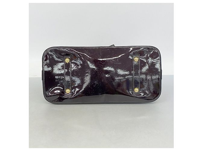 Borsa Louis Vuitton Alma GM Vernis Bordò - vista 3