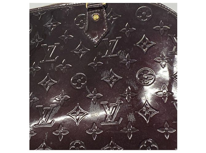 Borsa Louis Vuitton Alma GM Vernis Bordò - vista 7