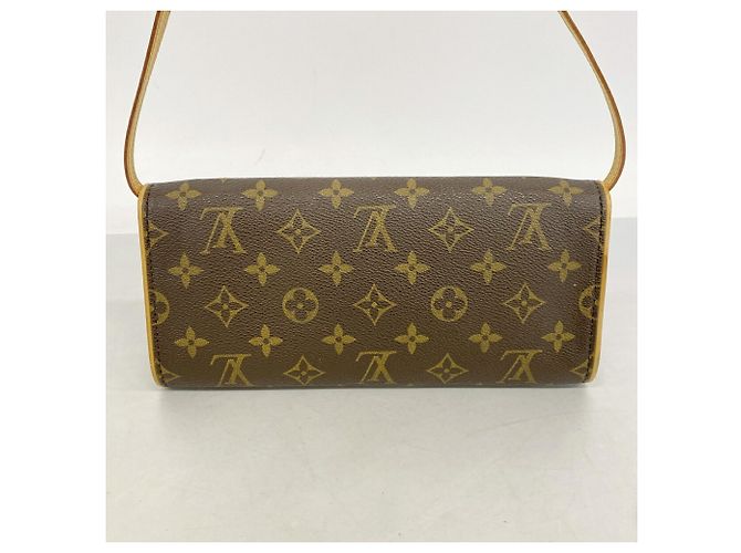 Borsa a tracolla Louis Vuitton Monogram Pochette Twin GM Marrone - vista 10