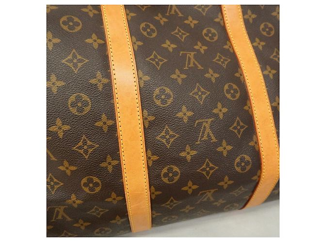 Louis Vuitton Boston Monogram Keepall Bandoulière 60 Marrone - vista 10