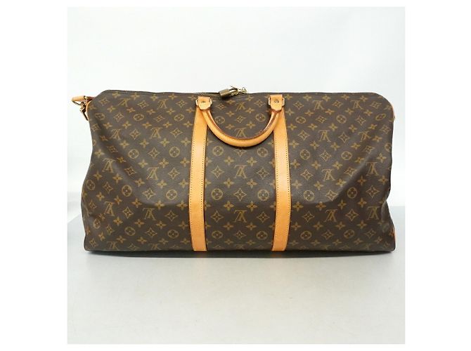 Louis Vuitton Boston Monogram Keepall Bandoulière 60 Marrone - vista 12