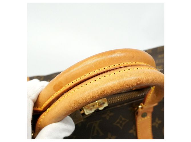 Louis Vuitton Boston Monogram Keepall Bandoulière 60 Marrone - vista 9