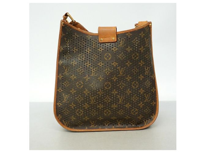 Borsa a tracolla Louis Vuitton Monogram Perfo Musette Verde chiaro - vista 12