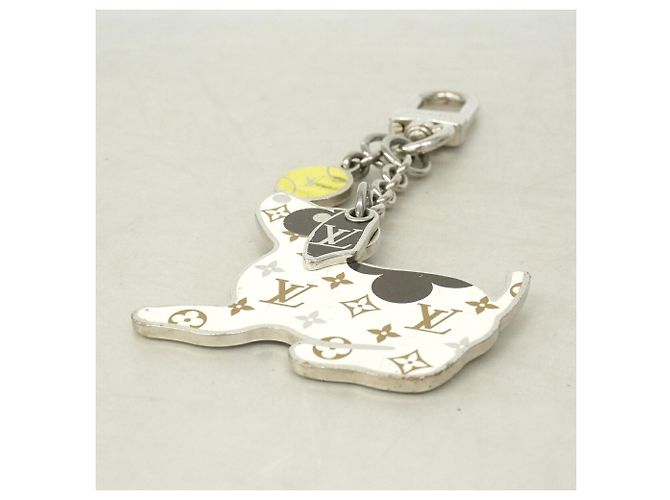 Portachiavi/Charm Louis Vuitton Bijou Sac Bianco - vista 2