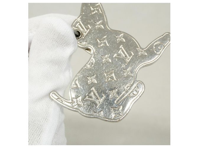 Portachiavi/Charm Louis Vuitton Bijou Sac Bianco - vista 6