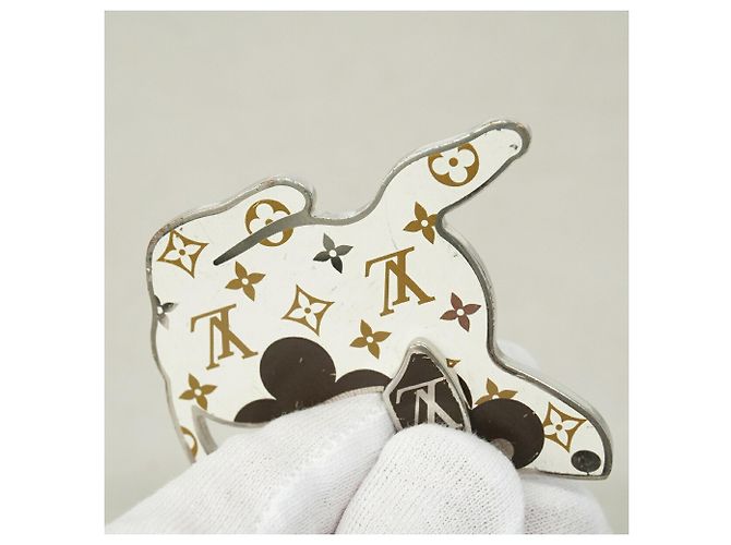 Portachiavi/Charm Louis Vuitton Bijou Sac Bianco - vista 7