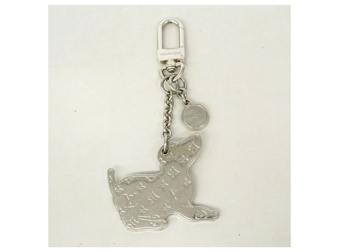 Portachiavi/Charm Louis Vuitton Bijou Sac Bianco - vista 9