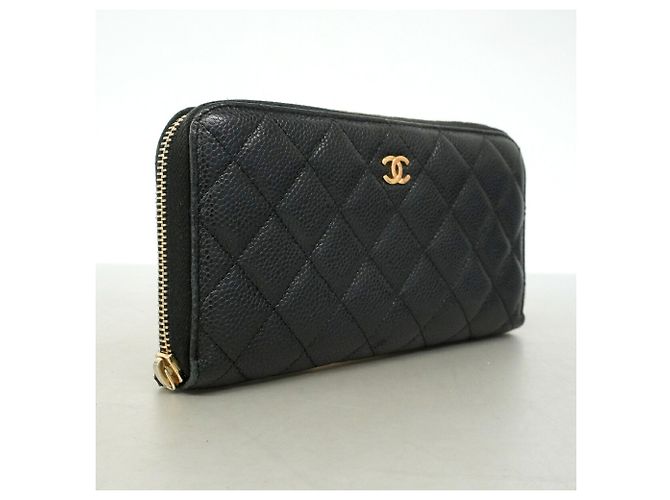 Portafoglio lungo Chanel nero - vista 2