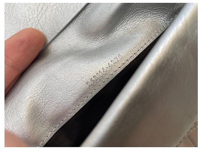 Cartera Gucci GG Supreme Canvas Plata - vista 10