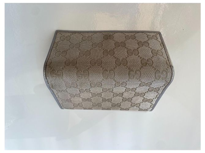 Cartera Gucci GG Supreme Canvas Plata - vista 3