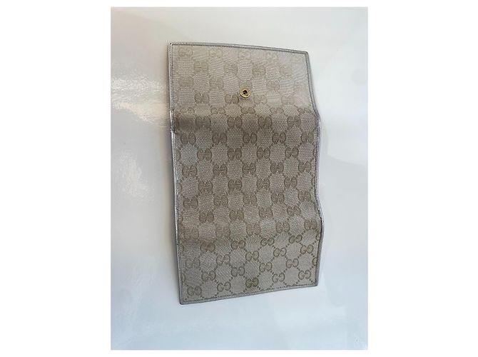 Cartera Gucci GG Supreme Canvas Plata - vista 5