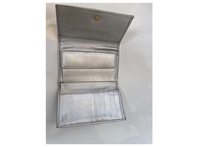 Cartera Gucci GG Supreme Canvas Plata - vista 7