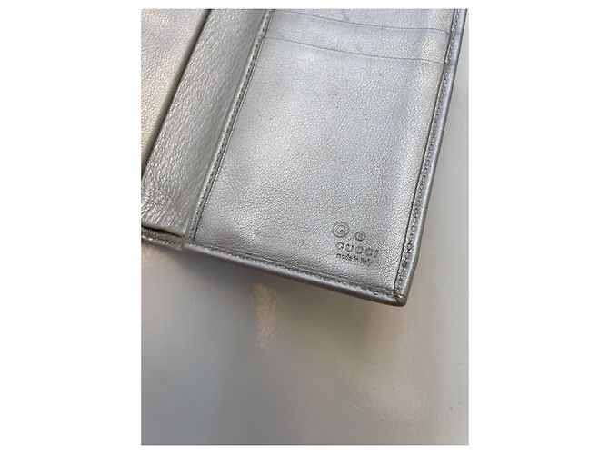 Cartera Gucci GG Supreme Canvas Plata - vista 9
