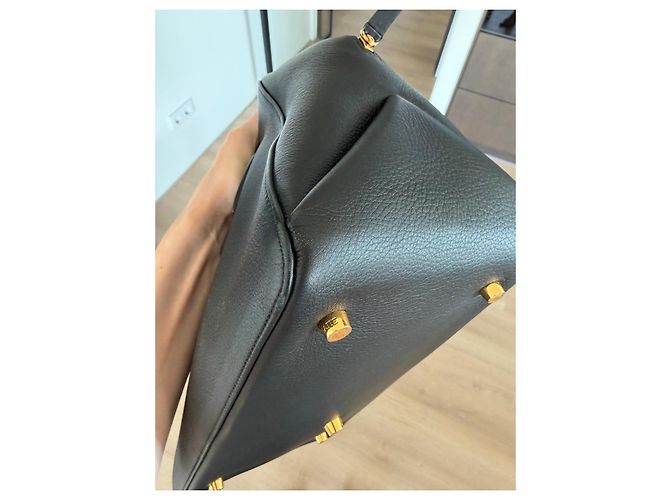 Khaite Borsa a mano Maeve in pelle nera Nero - vista 11