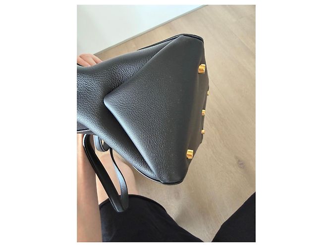Khaite Borsa a mano Maeve in pelle nera Nero - vista 7