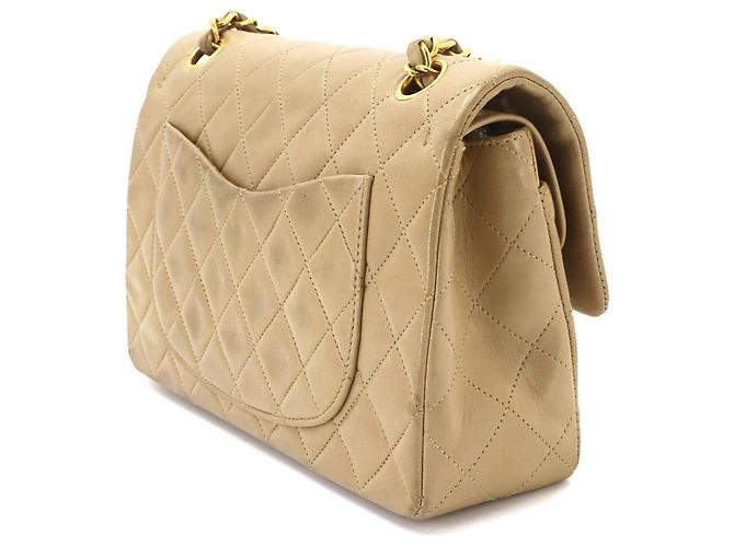 Borsa a tracolla Chanel Matelasse 23 con catena Beige - vista 4